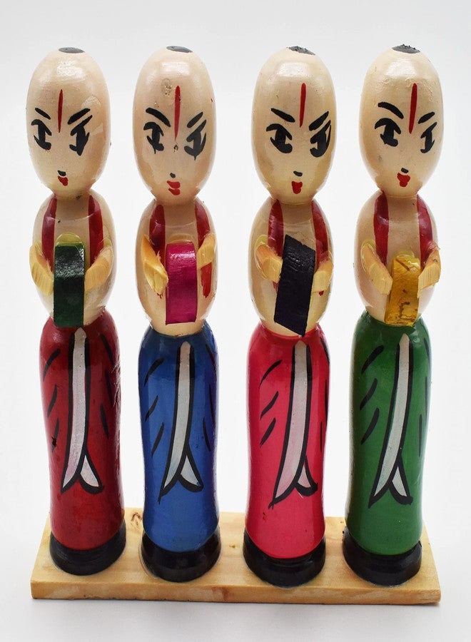 justhandmade Wooden Musical Band Set | Golu Bommai | Home Decor Showpiece | Gift (JHMMBS103) - Image 1